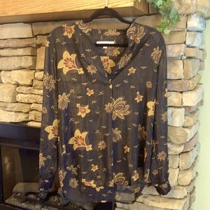 Loft sheer camp shirt